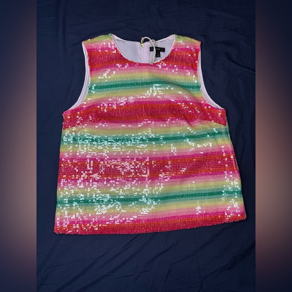 Colorful Sequin Kids Tank Top